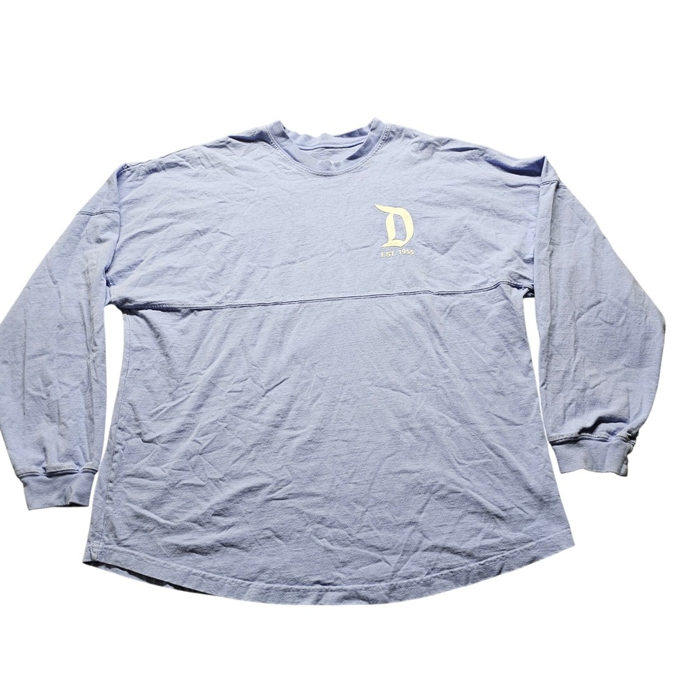 Disneyland Disney Parks Spirit Jersey Blue Adult XL Est 1955 Long Sleeve Shirt